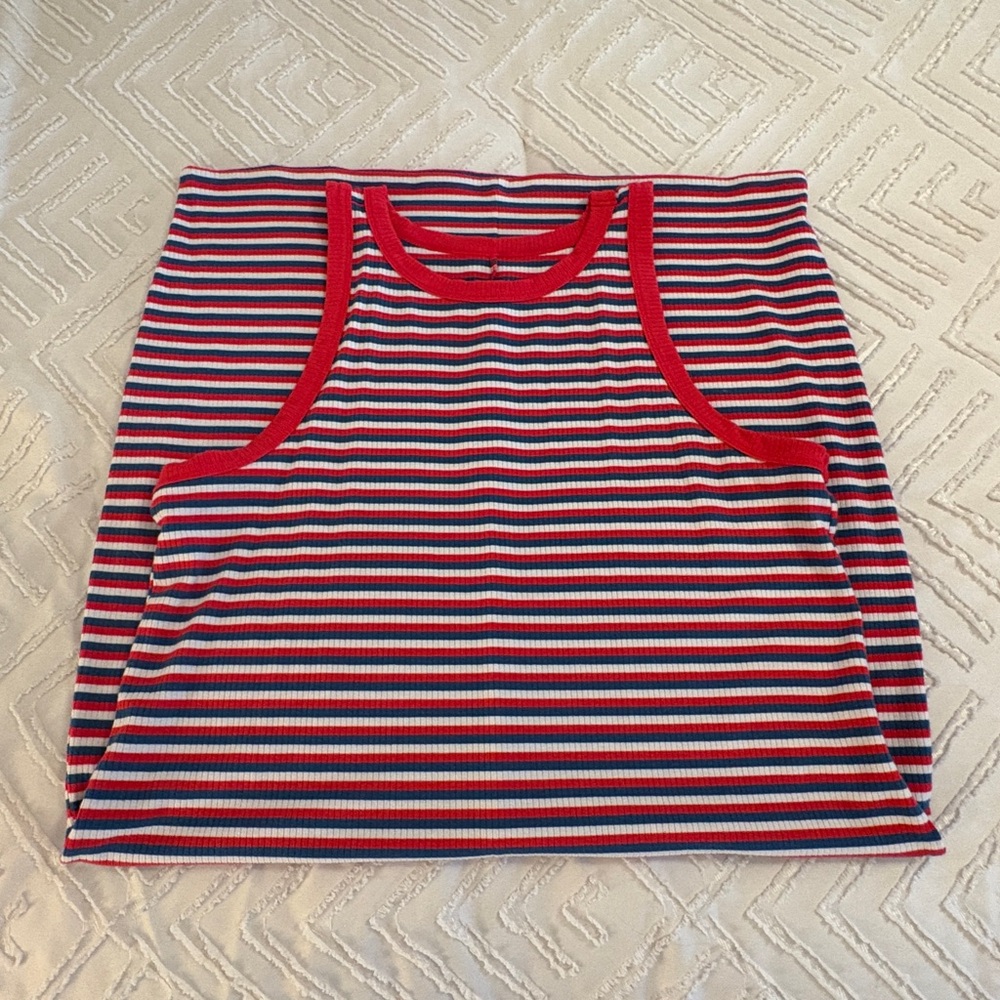 Torrid Supersoft Red and Blue Striped dress